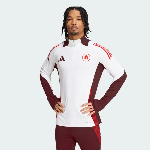 adidas AS Roma Training Track Top - White - Mens