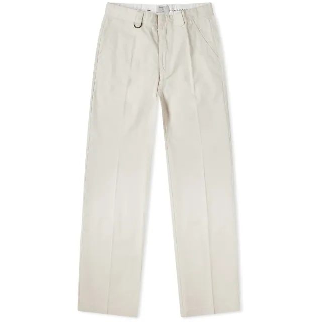 Percival Men's Stay Press Auxillary Trousers Ecru