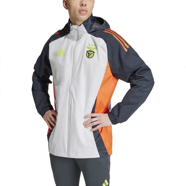 Benfica Allweather Jacket (Grey) 2024-2025 Men's Size: Small Made By: Adidas