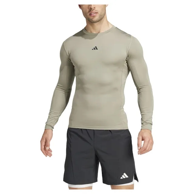 Adidas Techfit Compression Long Sleeve T-shirt  - Beige