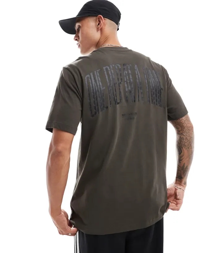Adidas Training Strength T-Shirt In Olive Green