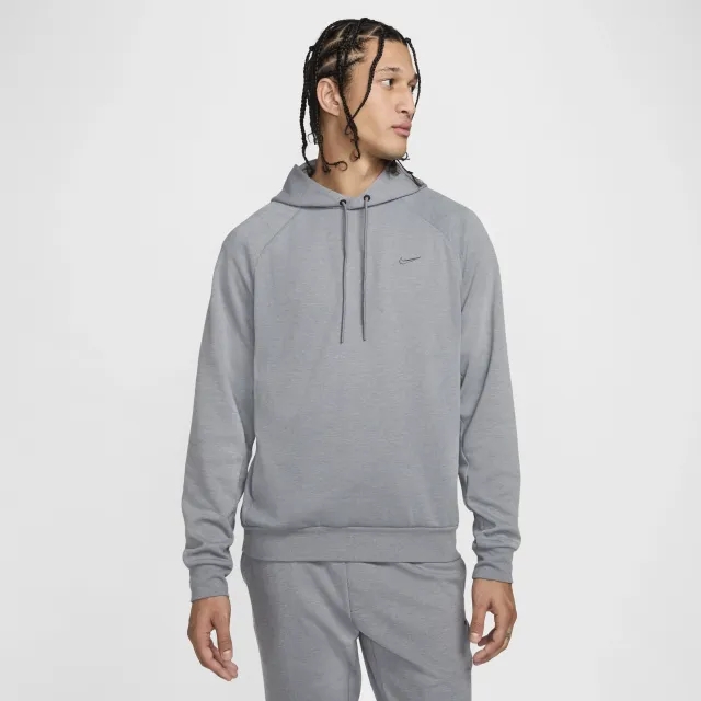 Nike Primary Men's Dri-FIT UV Pullover Versatile Hoodie - Grey - Polyester/Cotton
