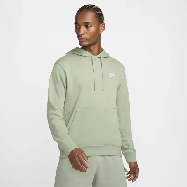 Nike Sportswear Club Men's Pullover Hoodie - Green - Cotton/Polyester