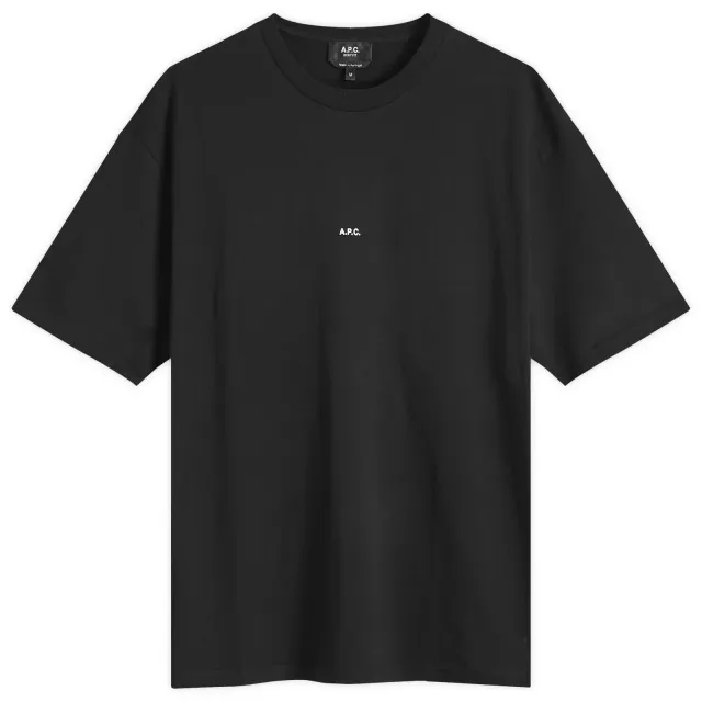 T-Shirt A.P.C. Boxy Micro Logo T-Shirt Black M
