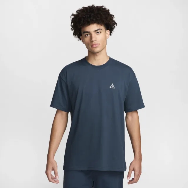 Nike ACG Men's T-Shirt - Blue - Polyester/Cotton