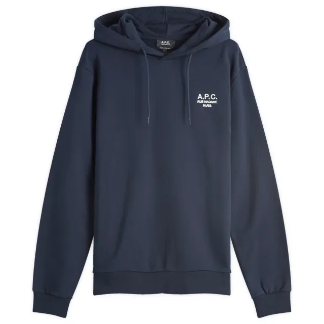 Asics A.P.C. Men's Rue Madame Logo Hoodie Dark Navy/Ecru