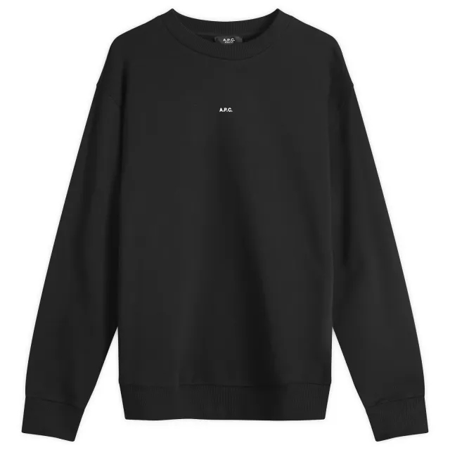 Sweatshirt A.P.C. Boxy Micro Logo Sweatshirt Black M