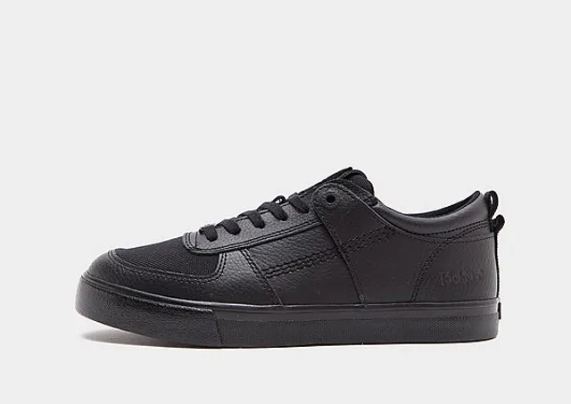 Kickers Junior Tovni Lo Mix Mesh Leather Shoe - Black - Size 6 - Black