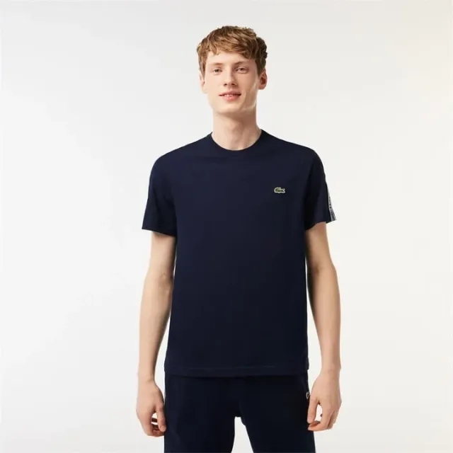 Men’s Lacoste Regular Fit Logo Stripe T-shirt - Midnight Blue