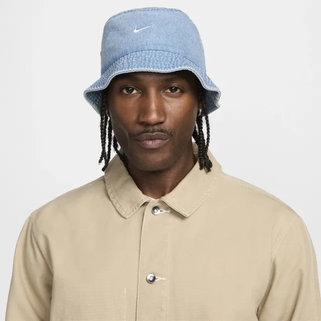 Nike Apex Denim Bucket Hat Aegean Storm/ Thunder Blue/ White L