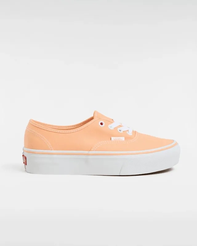 Vans - Authentic Platform Shoes, Woman, Orange
