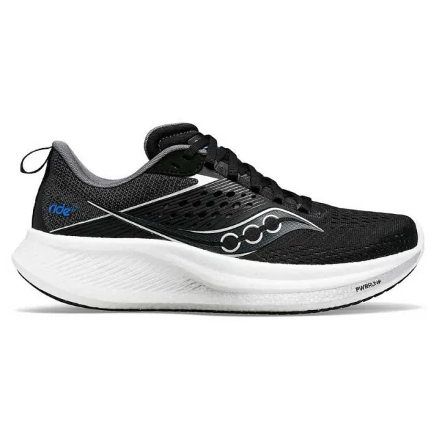 Saucony Ride 17 Neutral Running Shoe Men - Black, White