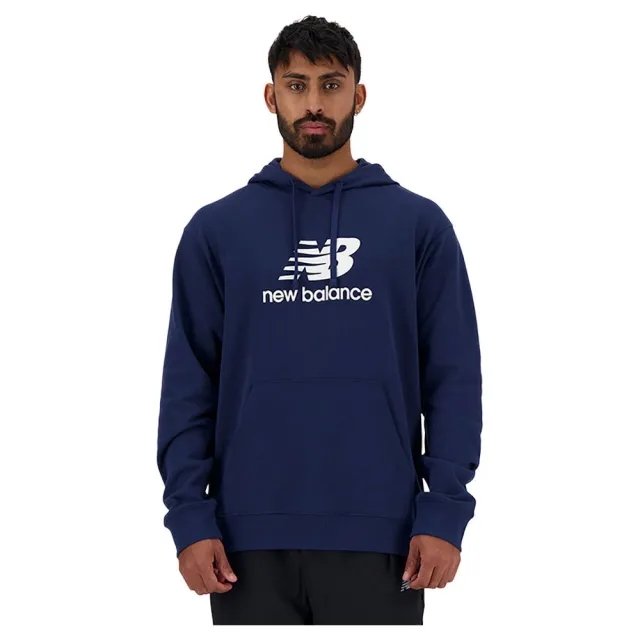 New Balance Stacked Logo French Terry Hoodie