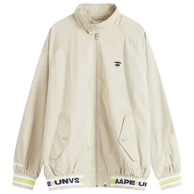 A Bathing Ape AAPE Cotton Driving Jacket Beige