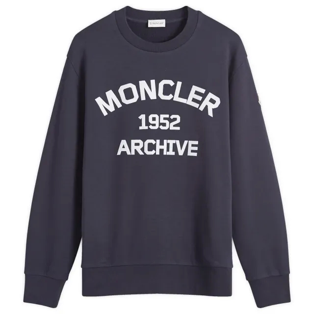 Moncler Men's Pixel Logo Sweatshirt Navy