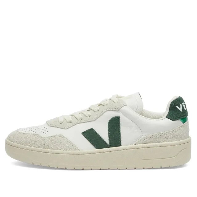 Veja Men's V-90 Bastille Leather and Suede Trainers