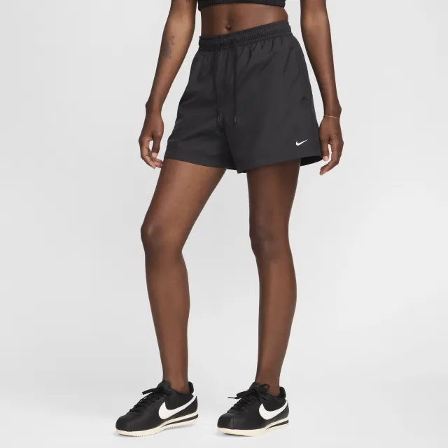 Nike Sportswear Classic Wovens Women's Mid-Rise Shorts - Black - Polyester