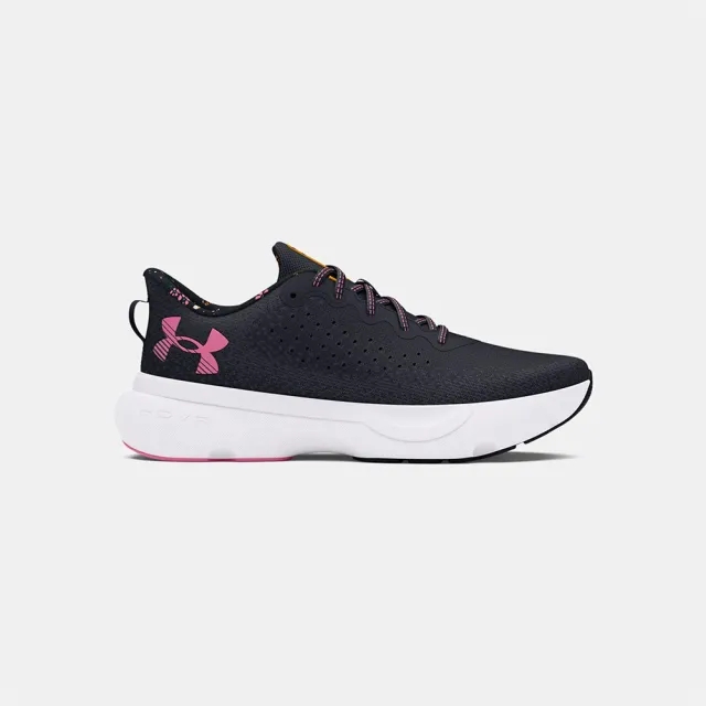 Women's  Under Armour  Infinite Printed Running Shoes Black / Anthracite / Meta Pink 7