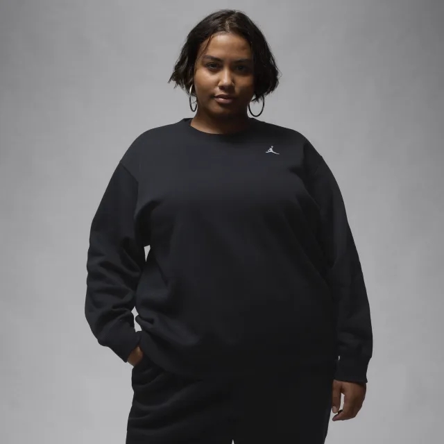 Nike Jordan Jordan Brooklyn Fleece Women's Crew-Neck Sweatshirt - Black - Cotton/polyester