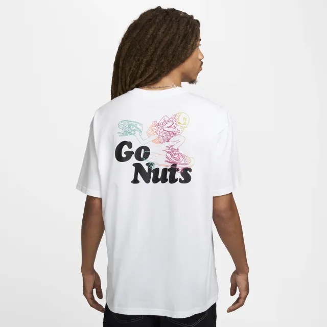 Nike SB Men's Logo Skate T-Shirt - White - Cotton