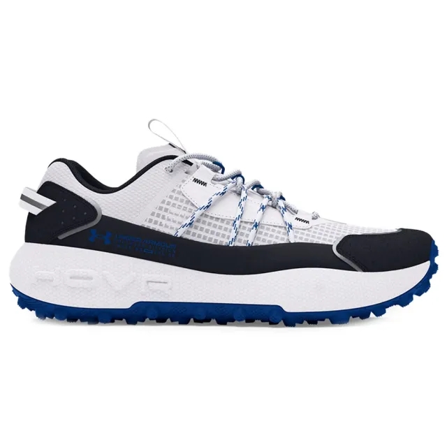 Unisex  Under Armour  Fat Tire Venture Pro Shoes White / Black / Tech Blue 12