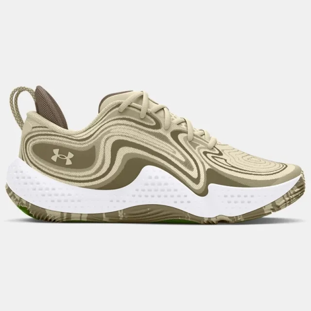 Unisex  Under Armour  Spawn 6 Camo Basketball Shoes Silt / Taupe Dusk / Silt 8