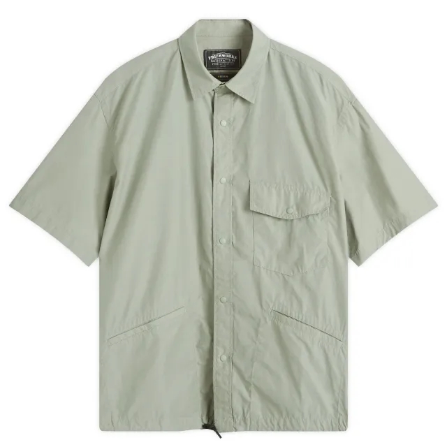 FrizmWORKS Men's Nyco Half Coach Jacket Light Olive