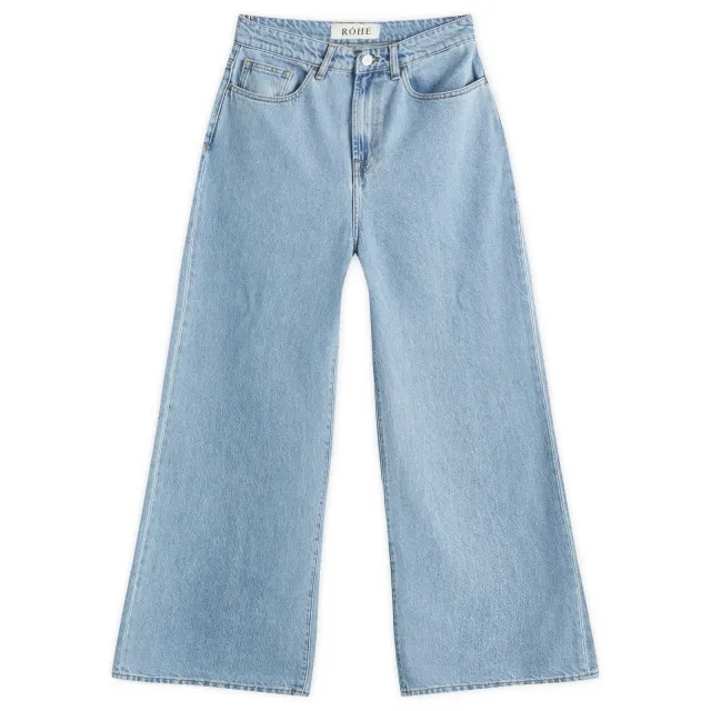 Róhe Women's Low waist wide leg denim Denim Blue