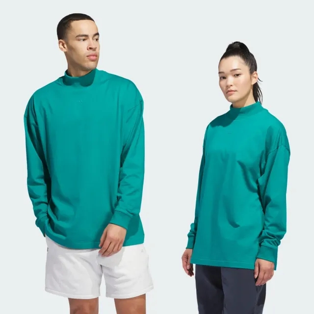 Adidas Basketball Long Sleeve Tee In Green