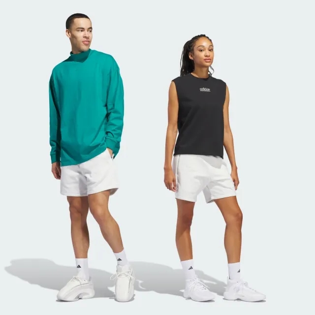 Adidas Basketball Shorts In Grey Marl