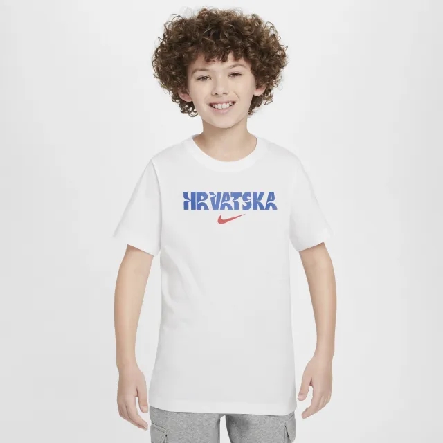 Croatia Crest Older Kids' Nike Football T-Shirt - White