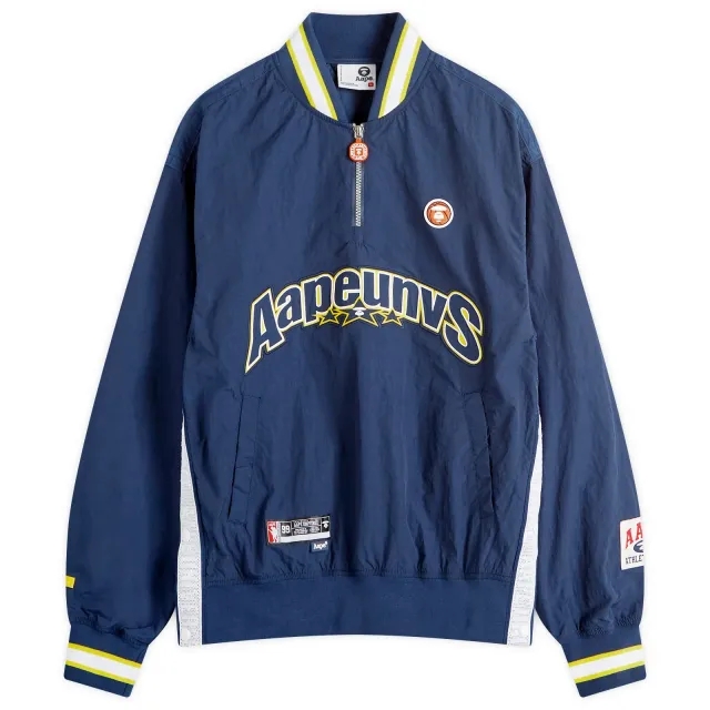 A Bathing Ape AAPE Nyon Training Quarter Zip Navy