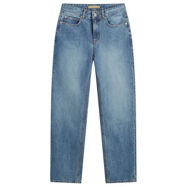 FrizmWORKS Men's OG Wide Denim Pants Light Blue