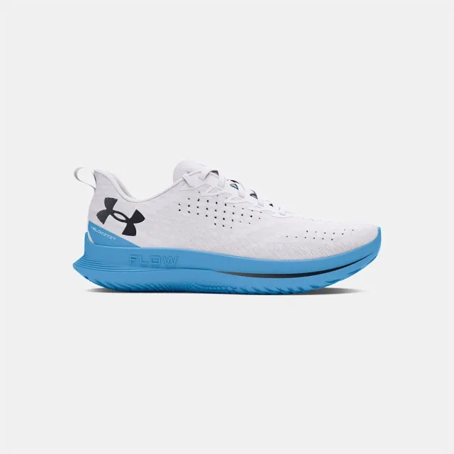 Women's  Under Armour  Velociti 4 Running Shoes White / Horizon Blue / Black 7