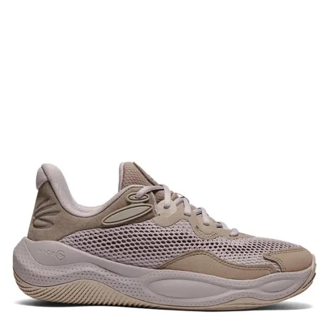 Under Armour Unisex Curry Splash 24 Suede Basketball Shoes Taupe Dusk / Tetra Gray / Timberwolf Taupe 8