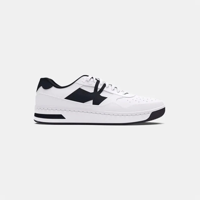 Men's  Under Armour  Court 96 Shoes White / White / Black 12