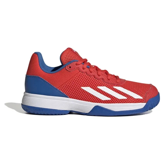 adidas Courtflash All Court Shoe Kids - Red, White