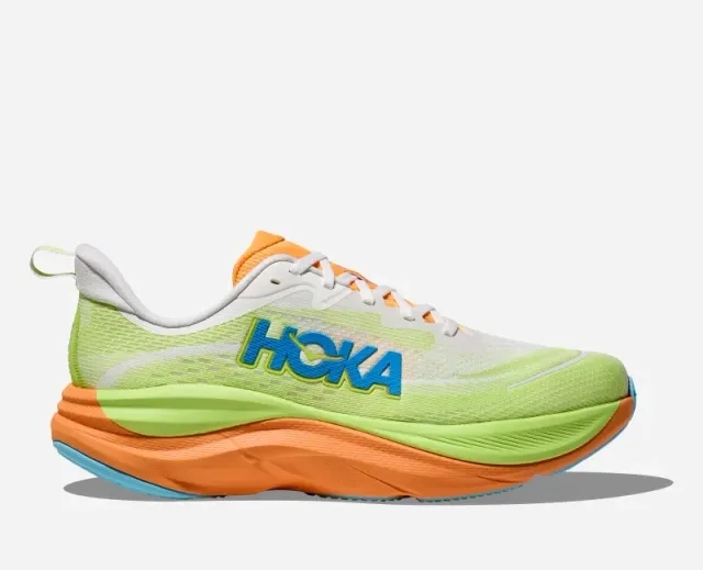 Hoka One One HOKA Men's Skyflow Road Running Shoes in Frost/Solar Flare