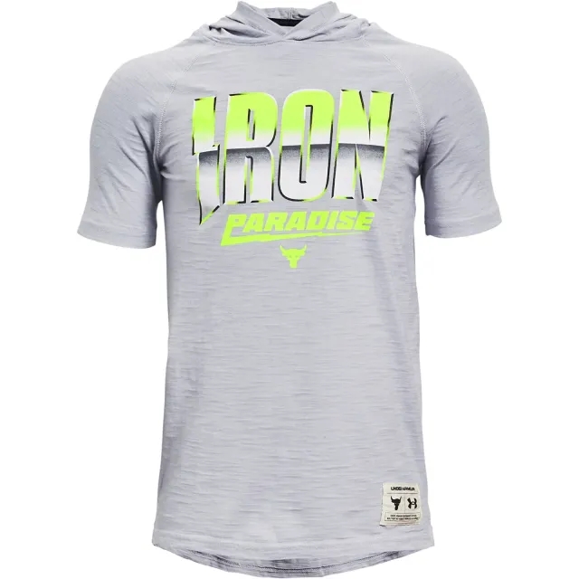 T-Shirt Under Armour Y Project Rock Cc Ss Tee Hdy Gray S-Y