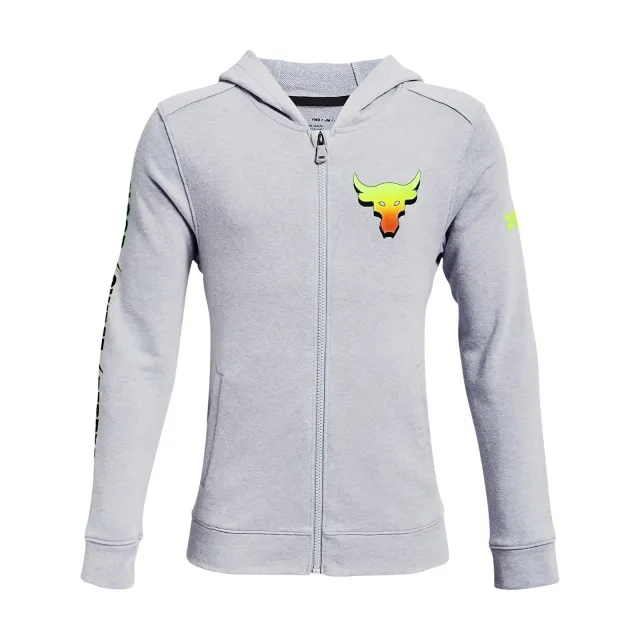 Under Armour Project Rock Y Terry Fz Grey S-Y