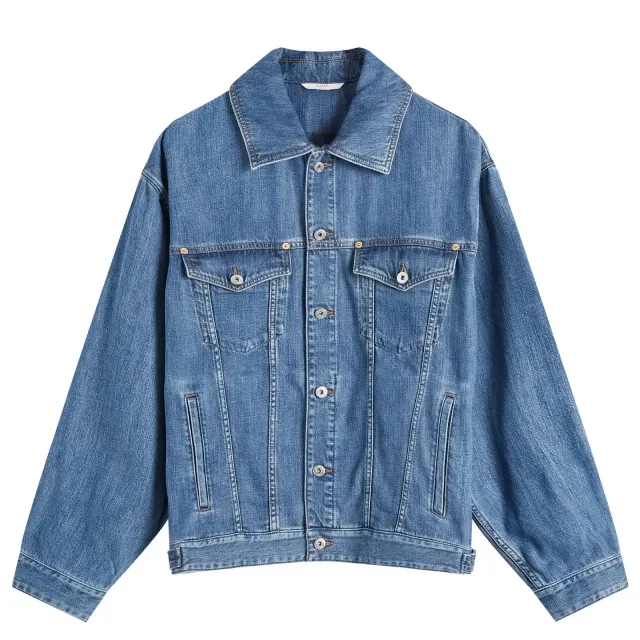 Valentino Men's Denim Trucker Jacket Medium Blue Denim