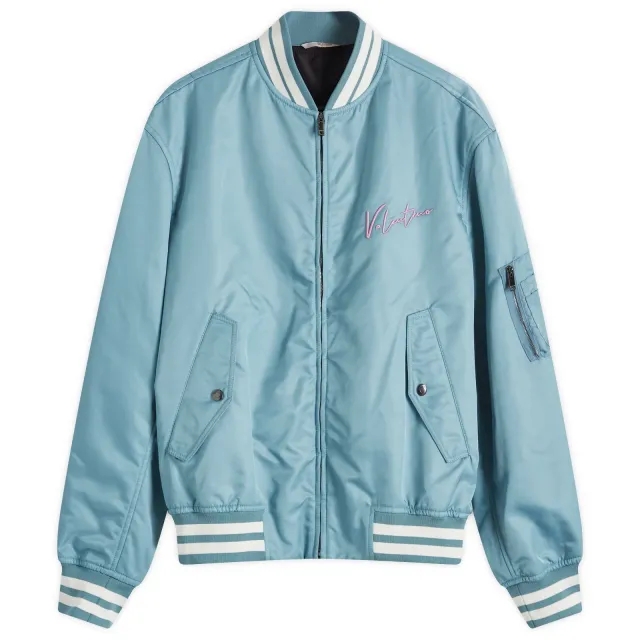 Valentino Men's Siganture Bomber Jacket Stone