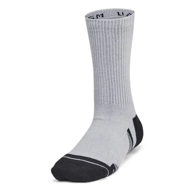 Kids'  Under Armour  Performance Tech 6-Pack Crew Socks Mod Gray / Mod Gray / Jet Gray S