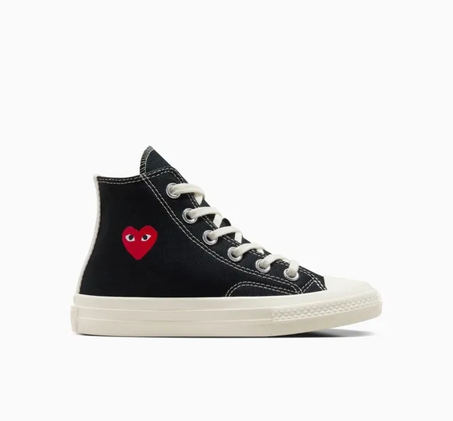 Converse PLAY Comme des Garçons Single Heart Chuck 70 - Black, Cream, Red