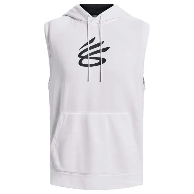 Under Armour Curry Fleece Sleeveless Hoodie  - White