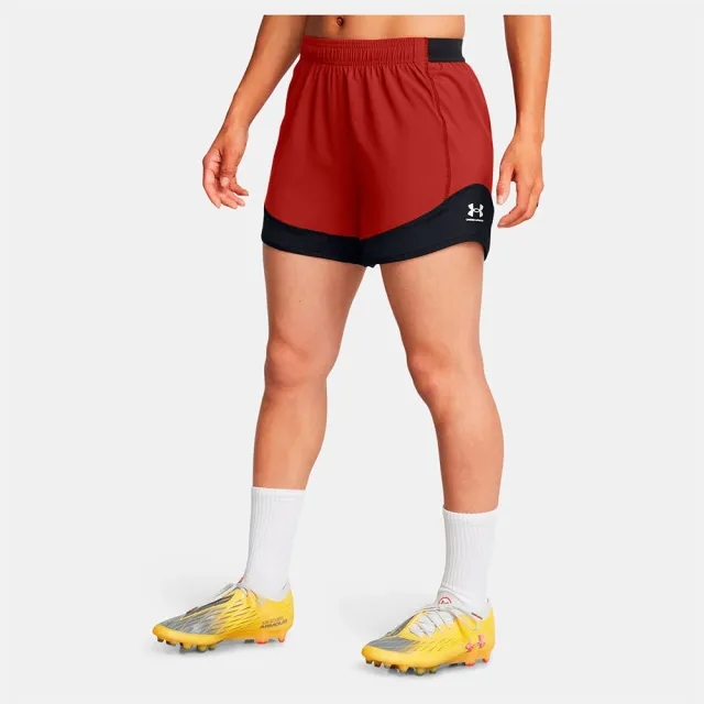 Women's  Under Armour  Challenger Pro Shorts Earthen Orange / White L