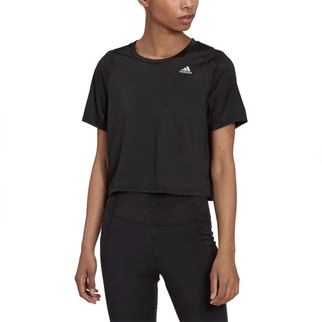 Adidas Fast Crop Short Sleeve T-shirt  - Black