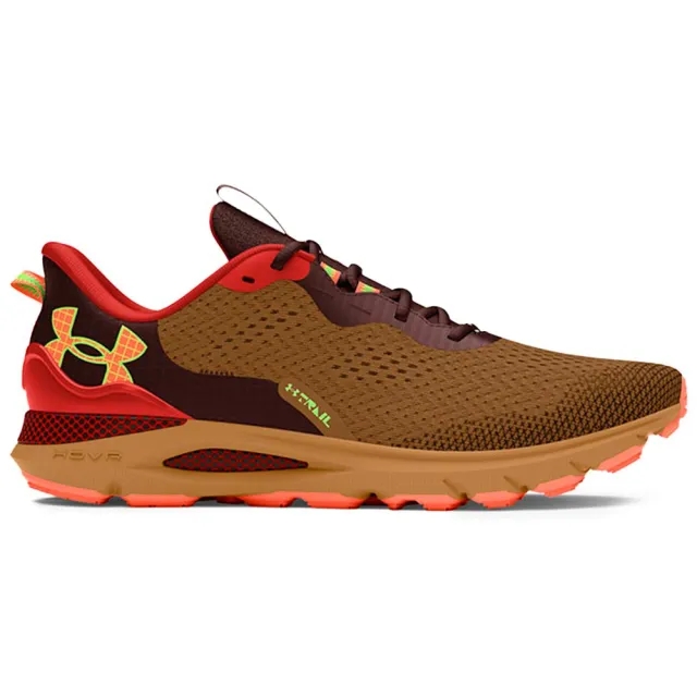 Under Armour  Sonic Unisex Trail Running Shoes Coyote / Earthen Orange / Flare Orange 5