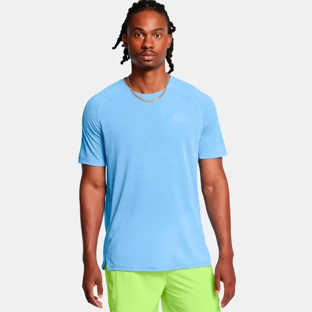 Men's  Under Armour  Launch Trail Short Sleeve Horizon Blue / Anthracite / Reflective XXL