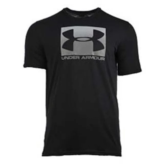 Under Armour Mens UA Boxed Sportstyle T-Shirt in Black Cotton